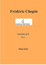 Nocturne Op. 9 No. 1 piano sheet music cover